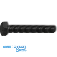 ISO4017 8.8 M 5x 20 verzinkt schwarz Sechskantschraube ohne Schaft (DIN933)