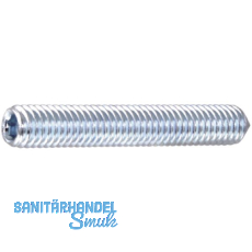 ISO4027 45H M 6x 16 verzinkt Gewindestift mit Spitze Innensechskant (DIN914)