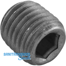 DIN906 5.8 R1/4" blank Verschlussschraube kegeliges Rohrgewinde mit ISK DIN906 5.8 R1/4" blank Verschlussschraube kegeliges Rohrgewinde mit ISK