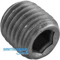 DIN906 5.8 R3/8" blank Verschlussschraube kegeliges Rohrgewinde mit ISK DIN906 5.8 R3/8" blank Verschlussschraube kegeliges Rohrgewinde mit ISK