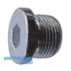 DIN908 5.8 M10x1 verzinkt Verschlussschraube zylindrisches, metr. Feingewinde