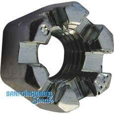 DIN935/ 8 M20x1.5 verzinkt Kronenmutter mit Feingewinde DIN935/ 8 M20x1.5 verzinkt Kronenmutter mit Feingewinde