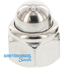 DIN986 M16 Edelstahl A2 Sicherungs-Hutmutter mit Klemmteil DIN986 M16 Edelstahl A2 Sicherungs-Hutmutter mit Klemmteil