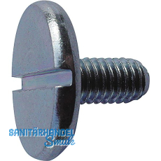 DIN921 M 6x 16 verzinkt Flachkopfschraube mit Schlitz und gro�em Kopf