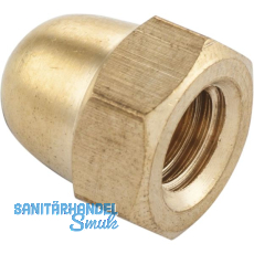 DIN1587 M12 Messing blank Hutmutter hohe Form