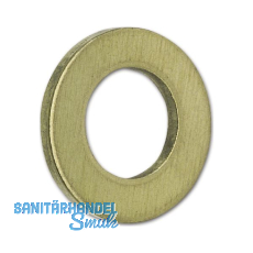 ISO7089 M 4 Messing blank Scheibe ohne Fase (~DIN125)