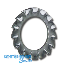 DIN6798A M 6 blank Fächerscheibe aussengezahnt DIN6798A M 6 blank Fächerscheibe aussengezahnt