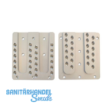 PITZL Doppel HVP 160x180x12 mm Aluminium eloxiert