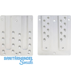 PITZL Doppel HVP 240x300x20 mm Aluminium eloxiert