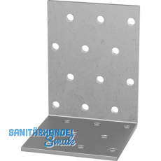 GH Lochplattenwinkel 60x40x60x2,5 - Stahl feuerverzinkt GH Lochplattenwinkel 60x40x60x2,5 - Stahl feuerverzinkt