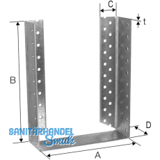 SIMPSON Balkenschuh BSDI 180x220 feuerverzinkt innenliegend mit Bewertung