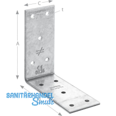 SIMPSON Winkelverbinder ABB 40390 / 93x93x40mm feuerverzinkt