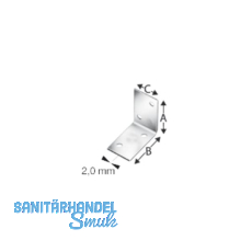 SIMPSON Winkelverbinder ANPS 40x 40x2.0x 25mm feuerverzinkt ( ANPS204425 )