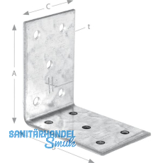 SIMPSON Winkelverbinder ANP 40x40x2.5x60mm feuerverzinkt ( ANP254460 )