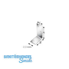 SIMPSON Winkelverbinder ANPS 40x 60x2.0x 25mm feuerverzinkt ( ANPS204625 )