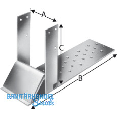 SIMPSON Sparrenhalter SHH 100G-B feuerverzinkt mit Bewertung SIMPSON Sparrenhalter SHH 100G-B feuerverzinkt mit Bewertung