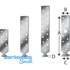 SIMPSON Profilanker PROFA 159-B feuerverzinkt mit Bewertung für Profil 3817 SIMPSON Profilanker PROFA 159-B feuerverzinkt mit Bewertung für Profil 3817