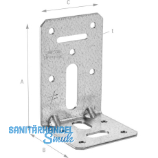 SIMPSON Winkelverbinder ADR 6090L / 90x60x60mm feuerverzinkt