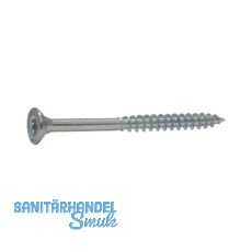 SECOTEC Spanplattenschraube Torx Senkkopf 6.0x 80 verzinkt-blau TG, KP-50