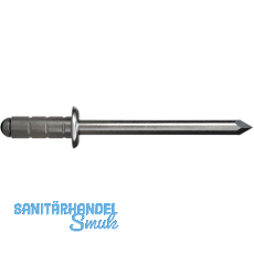 GESIPA Poly Grip Mehrbereichsniete Flachrundkopf 4.8x30 Aluminium mit A2-Dorn GESIPA Poly Grip Mehrbereichsniete Flachrundkopf 4.8x30 Aluminium mit A2-Dorn