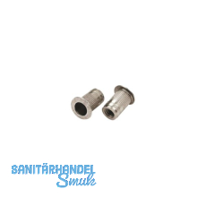 Blindnietmutter Flachkopf ger�ndelt Rundschaft offen M 6x16.5 Aluminium