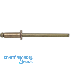 Spenglerniete ISO16582 Flachrundkopf 3.2x10 Kupfer mit Bronzedorn