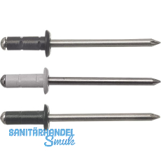 Mehrbereichsniete FRK 4.0x 9.5 Aluminium mit Edelstahldorn RAL8004 kupferbraun Mehrbereichsniete FRK 4.0x 9.5 Aluminium mit Edelstahldorn RAL8004 kupferbraun