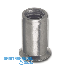 Blindnietmutter Senkkopf Rundschaft offen M 5 UT/ROS 3.5 Edelstahl