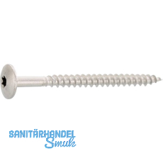 Trespo Fassadenschraube Linsenkopf 4,8x 60 Torx 20 Edelstahl A2