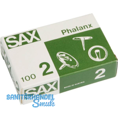 SAX Reißnagel Phalanx Nr. 2 10mm vern. / 100ST SAX Reißnagel Phalanx Nr. 2 10mm vern. / 100ST