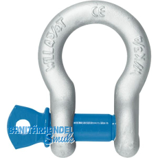 Sch�kel Hochfest geschweift mit Augenbolzen NG 3/8'' feuerverzinkt