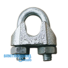 Drahtseilklemme �hnl. DIN741 verzinkt Seil � 10 mm