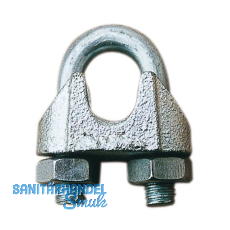Drahtseilklemme ähnl. DIN741 verzinkt Seil ø 26 mm Drahtseilklemme ähnl. DIN741 verzinkt Seil ø 26 mm