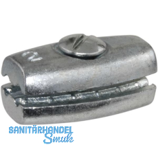 Eiform-Klemmen verzinkt f�r Seil � 2 mm
