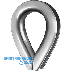 Drahtseilkausche EN 13411-1 Seil � 6 mm - Stahl feuerverzinkt