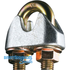 Drahtseilklemme EN 13411-5 verzinkt Seil ø 13 mm Drahtseilklemme EN 13411-5 verzinkt Seil ø 13 mm