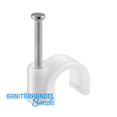 Nagelschelle 9 mm Kunststoff weiß Nagelschelle 9 mm Kunststoff weiß