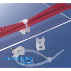 Befestigungssockel f�r Kabelbinder 8 mm zum Schrauben und Nieten - natur