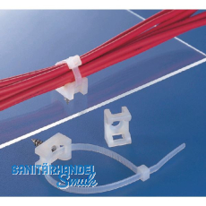 Befestigungssockel für Kabelbinder 9 mm zum Schrauben und Nieten - natur Befestigungssockel für Kabelbinder 9 mm zum Schrauben und Nieten - natur