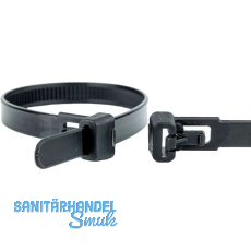 WKK Kabelbinder 7.6x300 schwarz Polyamid 6.6 - wiederl�sbar