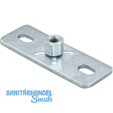 FISCHER GPL M 8 Grundplatte verzinkt-blau mit Langl�cher