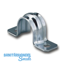 Befestigungsschelle 28 mm verzinkt mit zwei Befestigungsl�cher