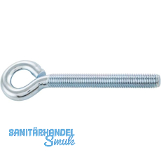 Ringschraube mit metrischem Gewinde M 3x20 verzinkt-blau