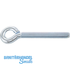 Ringschraube mit metrischem Gewinde M 6x40 verzinkt-blau