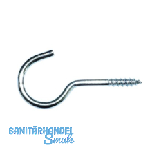 Schraubhaken mit Holzgewinde gebogen 4,3x50 verzinkt-blau Schraubhaken mit Holzgewinde gebogen 4,3x50 verzinkt-blau