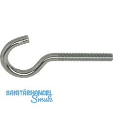 Schraubhaken mit metrischem Gewinde gebogen M 6x60 verzinkt-blau