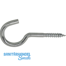 W�scheleinenhaken mit Holzgewinde 6.0x100 verzinkt-blau