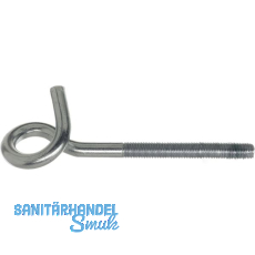 Deckenhaken mit metrischem Gewinde M10x140 verzinkt-blau