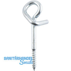 Schaukelhaken mit Holzgewinde 10x160 verzinkt-blau - T�V-gepr�ft