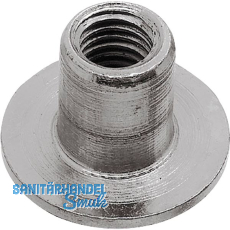 H�lsenmutter Flachkopf M 6x15 Stahl vernickelt